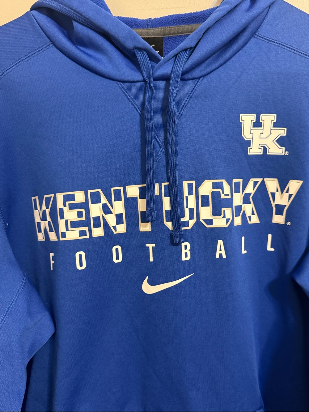 Nike Kentucky Wildcats Football Therma-FIT Hoodie Blue Men’s L